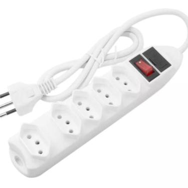 Imagem de Filtro De Linha 5 Tomadas Branco Multilaser - WI300