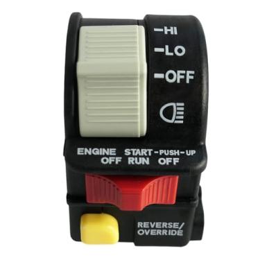 Imagem de Interruptor de guidão esquerdo, motor de arranque, farol de partida HILO Off Start Light Switch para Polaris Magnum Scrambler Sportsman Trail Boss Workker Xpedition Xplorer 1999-2001, 4010262 4110243 4110248