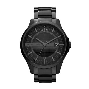 Imagem de A|X ARMANI EXCHANGE Relógio masculino preto de aço inoxidável (modelo: AX2104), Preto/preto, Relógio de quartzo