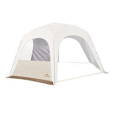 Imagem de Toldo de barraca de acampamento hexagonal/quarto Naturehike, tenda ao ar livre para acampamento, pesca, piqueniques, dossel disponível com pano de chão, cortinas de porta, conector de barraca (porta