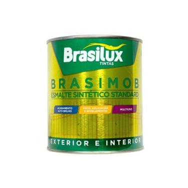 Imagem de Tinta Esmalte Sint. Brasimob 900ml Madeiras E Metais - brasilux, Cinza