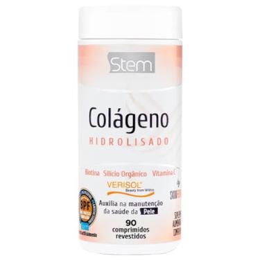 Imagem de Colágeno com Biotina Silício e Vitamina C Stem 90 Comprimidos