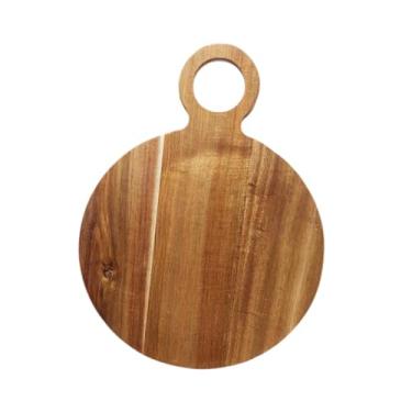 Imagem de IEUDNS Tábua de corte de madeira, tábua de pão de madeira, de corte multiuso para cortar pão, pizza de, bife