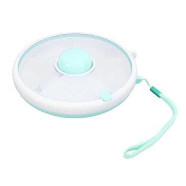 Imagem de Selagem Design Bull Singing Split Bill Capacidade para Crianças Frutas de Armazenamento de Caixa para Crianças (Verde de menta)