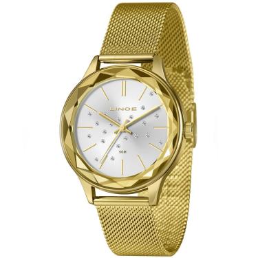 Imagem de Relógio Lince Feminino Analógico Strass Dourado Lrg4782l40 S1kx