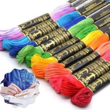 Imagem de Linha De Bordado 12 Meadas Linha Para Bordar Ponto Cruz 8m - Anchor Mo