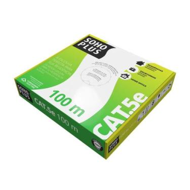 Imagem de Cabo Lan Sohoplus Cat5E 24Awg 100 Metros Cmx Preto 23200185 - SOHOPLUS