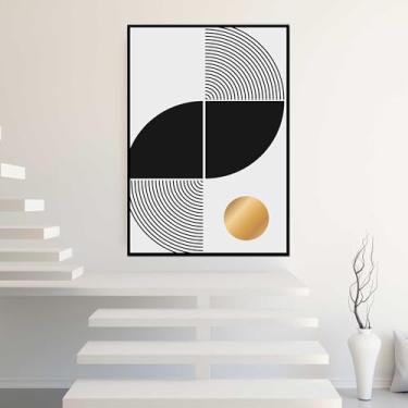 Imagem de Quadros Decorativos com Moldura Mulher Flores na Cabeça laranja Amarelo Sala Quarto Kit Conjunto 2