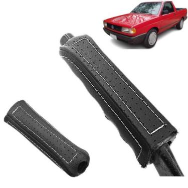 Imagem de Revestimento Couro P/ Alavanca Freio De Mão Ondulado Saveiro Até 1994 