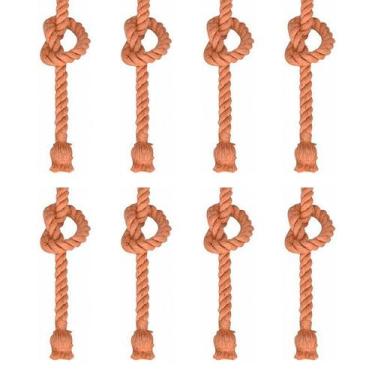 Imagem de Kit com 8 Lustres Pendentes Corda para 1 Lâmpada E27 Bivolt - MbLed