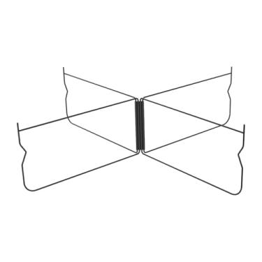 Imagem de Zxpjkyu Suporte Dobrável para Refrigerador, Suporte para Mala, Saco de Lixo, Suporte Leve de aço Inoxidável para Caixa de Gelo, para Pátio, Caminhadas, Churra, Preto Curvo