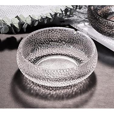 Imagem de LICONG-2019 Cinzeiro de fumantes bonito cinzeiro de vidro simples e requintado cinzeiro criativo para cigarro doméstico cinzeiro redondo bonito adequado para cinzeiros de mesa de presente