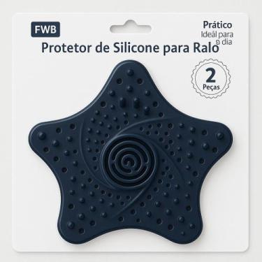 Imagem de 2 Peças Tampas de Ralo Silicone Ventosa, Filtro de Cabelo e Sujeira do