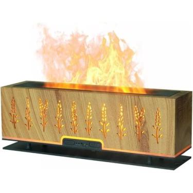 Imagem de Difusor Aromatizador De Ambientes Eletrico Simula efeito Chamas umidif