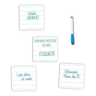 Imagem de Kit 4 Ímãs De Geladeira Planner Porta Recados 04 - Micro Oficina
