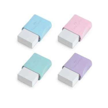 Imagem de Borracha de PláStico Preto E Branco(Kit 4 Borrachas Tom Pastel)