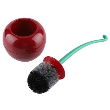 Imagem de LiebeWH Escova de Escova de Vaso Sanitário de Forma de Cerejeira, Suporte do Suporte do Vaso Sanitário Em pé para Lavatório, Fácil para Todos Os Cantos, Ideal para Casa, quantidade: 1 Pincel de, 1