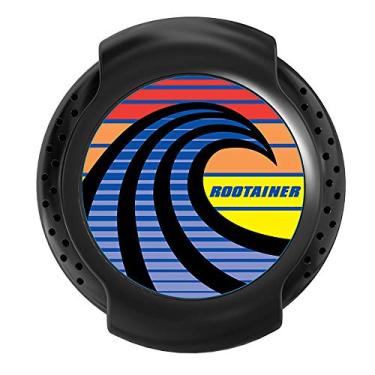 Imagem de RooTainer – Capa de retenção premium com clipe – Suporte robusto para retentores, protetor bucal ou invisalign – Crianças e adultos – Seguro e livre de BPA com orifícios de ventilação – Feito nos EUA (preto, ondulado)