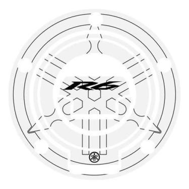 Imagem de Protetor Bocal Do Tanque Yamaha R6 Resinado Cromado Tpa60 - Spts