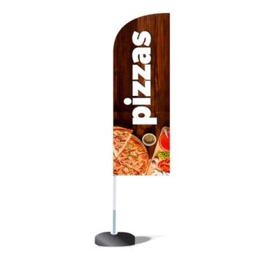 Imagem de Wind banner 3 metros completo - personalizado pizzas