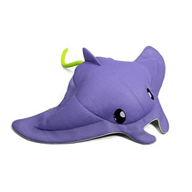 Imagem de Big Joe Pool Petz Boia de brinquedo de piscina grande Manta Ray Animal, malha em forma de arraia manta, tecido de drenagem rápida, 1,1 m