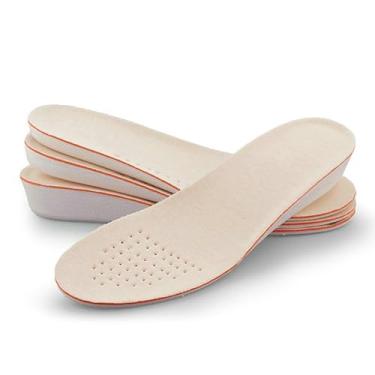 Imagem de ZJchao Altura Aumento Palmilha Eva Macio Respirável Sapato Elevador Palmilha Leve Confortável Absorção De Choque Aumento Apoio Elegante Confiança (35 a 40)