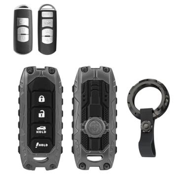 Imagem de Capa protetora de chave com chaveiro compatível com Mazda Miata CX-3 CX-4 CX-5 CX-7 CX-9 MX5 2/3/5/6/8 2009-2019 Mazda 3 6 CX-5 CX-7 CX-9 MX-5 Miata Metal Key Shells Key Shell