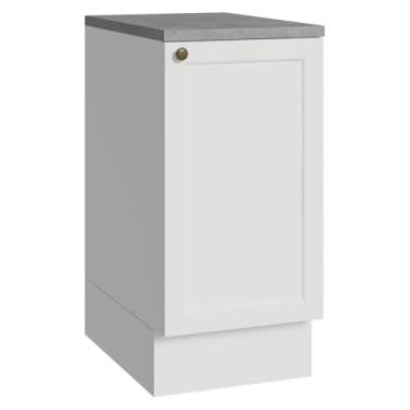 Imagem de Balcão de Cozinha 40 cm 1 Porta Branco Vik Madesa