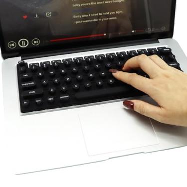 Imagem de Capa de teclado para unhas longas compatível com MacBook Pro de 13 polegadas M2 2023, 2022, 2021 2020 M1 A2338 A2289 A2251 e compatível com MacBook Pro 16 2020 2019 A2141 Touch ID, US ANSI (preto e