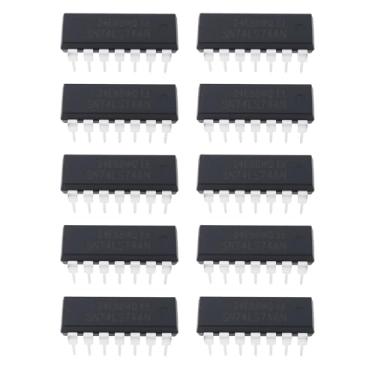 Imagem de Micro Traders Circuito integrado de 14 pinos 10 peças 74LS74AN SN74LS74AN para produtos eletrônicos