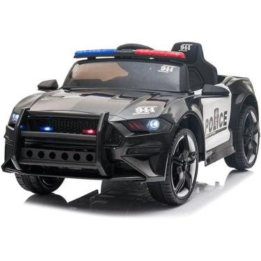 Imagem de Carrinho de Polícia Elétrico Infantil Controle Remoto 12V