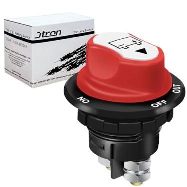 Imagem de Jtron Interruptor De Desconexão Bateria Máx. 32 V Cc 100 A Cont. 150 Interno Interruptores Para Barcos, Carros, Veículos Off-Road, Caminhões, Trailers E Marinhos (Liga-Desliga-Desliga/100 A)