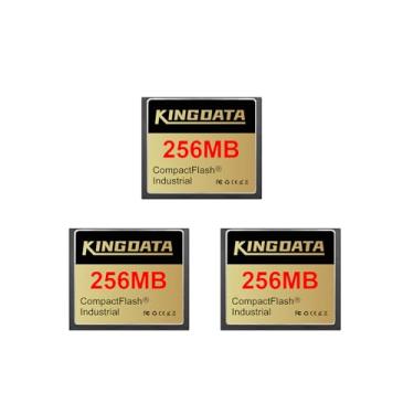 Imagem de KINGDATA Cartão de memória flash compacto industrial pacote com 3 256 MB FAT16 tipo I para equipamentos industriais câmeras digitais vintage