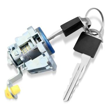 Imagem de Cilindro de fechadura lateral do motorista dianteiro esquerdo com duas chaves adequado para Nissan Altima Maxima Murano Pathfinder 2.0L 2.5L 3.5L 2013 2014 2015 2016 2017 2018 2019 2020 2021 2022 2023