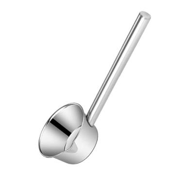 Imagem de Baoblaze Concha de água de aço inoxidável, colher de água com bico, colher de sopa, de mingau de metal para xampu, regar flores, uso na cozinha, 12cm X 35cm Handle