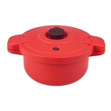 Imagem de Ioensy Panela de pressão para micro-ondas, multicooker com tampa, cabo anti-escaldante, resistente ao calor, sem fogo, para uso doméstico, panela pequena