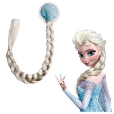 Imagem de Tiara Presilha Trança Frozen Princesa Elsa Grampo De Cabelo - Baby Plu