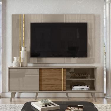 Imagem de Rack Bancada E Painel Para De 60 Polegadas Cronos - Fendi Naturale