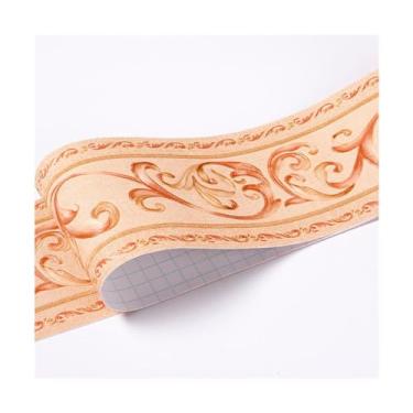 Imagem de TsoLay Borda de papel de parede 3D de 5 metros, borda de papel de parede de PVC, impermeável, para cozinha, rodapé, banheiro, cintura, papel de parede, borda, decoração de casa