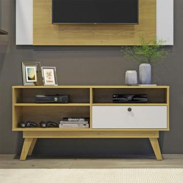 Imagem de Rack para TV até 50 Polegadas 1 Porta Houston Valdemóveis, Cinamomo/Of