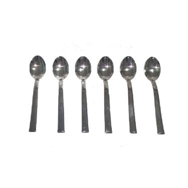 Imagem de Conjunto 6 Colheres Italianas Café Chá Mesa Posta Salvinelli