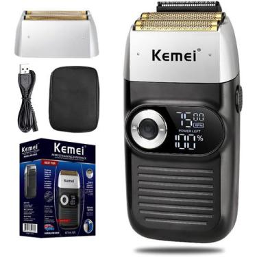 Imagem de Babeador Elétrico Kemei Shaver Barber for Men,Electric Razor Rechargea