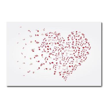 Imagem de Placa Decorativa - Notas Musicais- Love - 1491plmk - Allodi