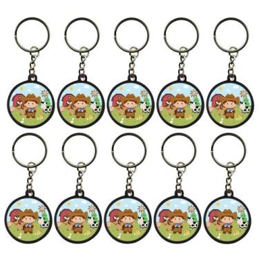 Imagem de 20 Chaveiros Fazendinha Cowboy Lembrancinha Aniversario - Tudo em Meta