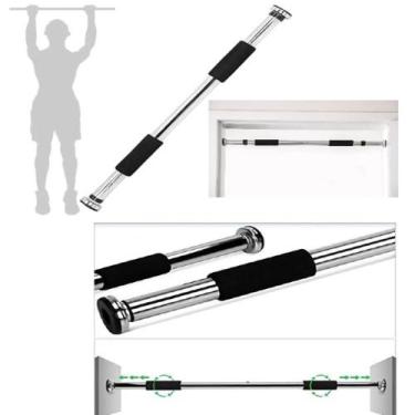 Imagem de Barra Fixa Flexão De Porta Abdominal Academia Em Casa Exercicios Ajust