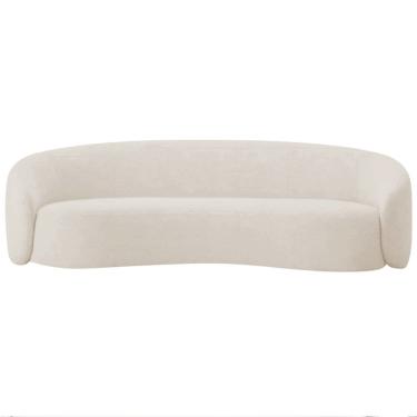 Imagem de Kit Sofá 3 Lugares 180cm E Poltrona Orgânica Luxo Recepção Amore Linho Cor Rosê