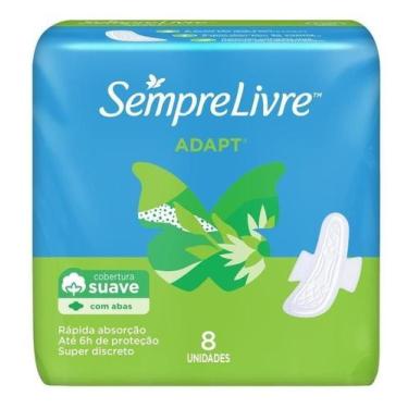 Imagem de Kit c/ 6 Absorvente feminino Sempre Livre Adapt Suave com
