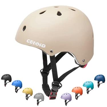 Imagem de CELOID Capacete de bicicleta infantil, capacetes de skate juvenil, para crianças de 10 a 14 a 16 anos, meninos e meninas, ajustável, multiesportivo, bicicleta, skate, futebol, patins, patinação