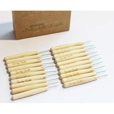 Imagem de Escovas/fio dental interdentais de bambu. - Da Lucky Teeth