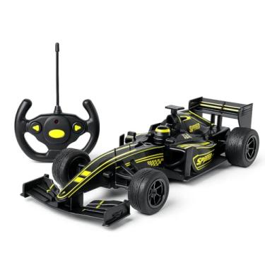 Imagem de Carrinho Controle Remoto Recarregável Fórmula 1, 4 Funções, Luz, Bateria USB, Brinquedo Infantil